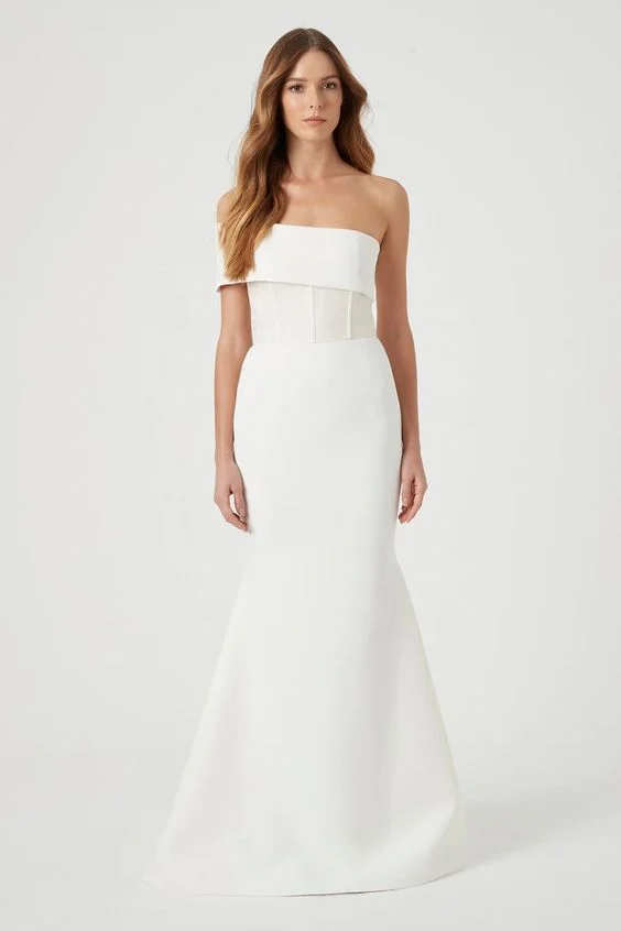 Wedding Dresses - Beautiful White Long Gown